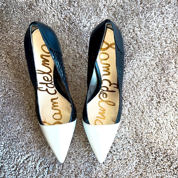 Sam Edelman Shoes - Sam Edelman black & white heels